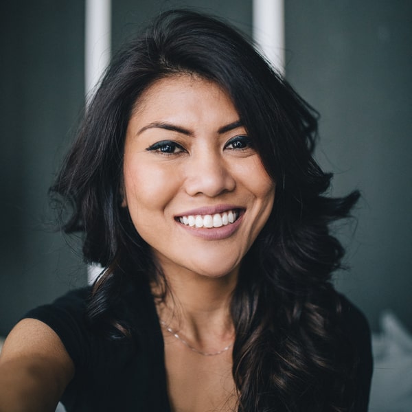 Eat, speak, and smile free from gaps in your teeth Woman with the beautiful smile after Partial Dentures procedure