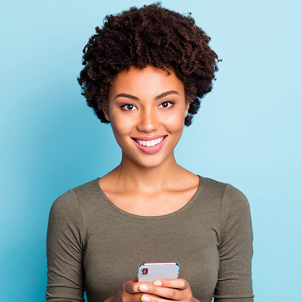 Photo of a young woman with a great smile 