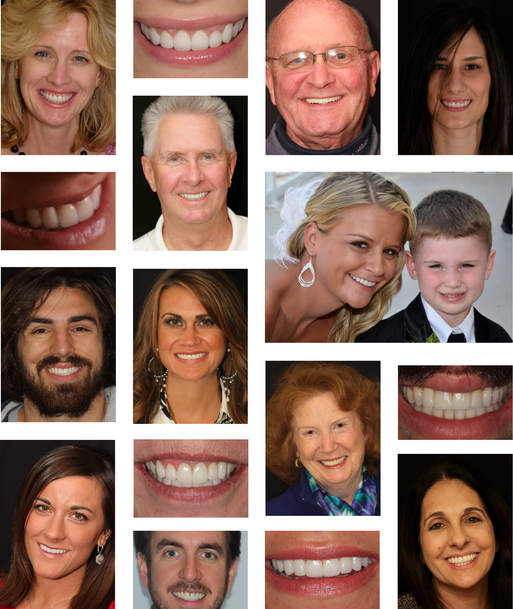 collage-full Close up picture of a different Smiles